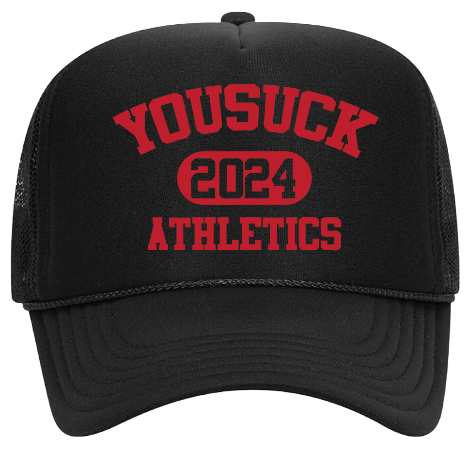 YOU SUCK ATH. BLACK TRUCKER (2 COLORS)